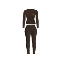 “Mocha” ribbed lounge set